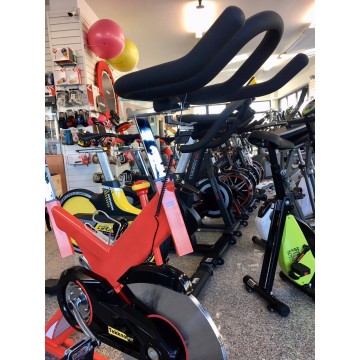 TEKKFIT ASTRA Spin Bike a scatto fisso - Volano 24kg - Ricevitore fascia cardio