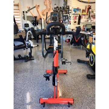 TEKKFIT ASTRA Spin Bike a scatto fisso - Volano 24kg - Ricevitore fascia cardio