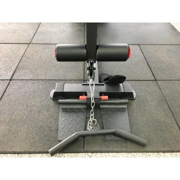 TEKKFIT - Stazione multifunzione con Power Tower e panca regolabile - pacco pesi 72 kg