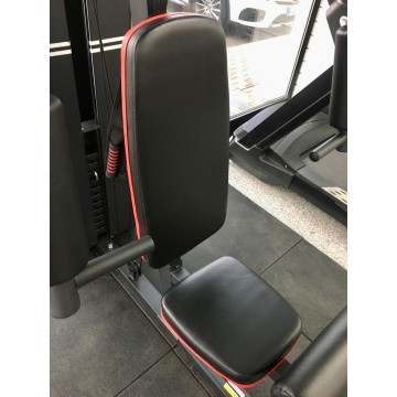 TEKKFIT - Stazione multifunzione con Power Tower e panca regolabile - pacco pesi 72 kg