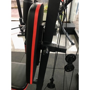 TEKKFIT - Stazione multifunzione con Power Tower e panca regolabile - pacco pesi 72 kg