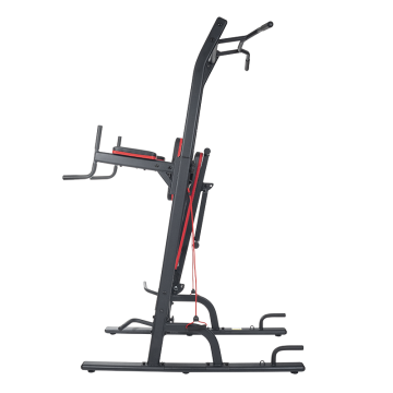 TEKKFIT - Power Tower con panca, barra di trazione, stazione dip chin