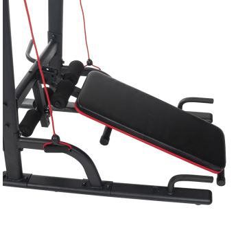 TEKKFIT - Power Tower con panca, barra di trazione, stazione dip chin