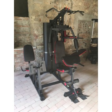 TEKKFIT - Stazione multifunzione con Power Tower pressa e panca - pacco pesi 72 kg