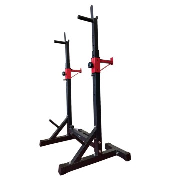 Squat rack porta bilanciere regolabile in altezza e larghezza - supporti dip e doppio porta pesi 25mm